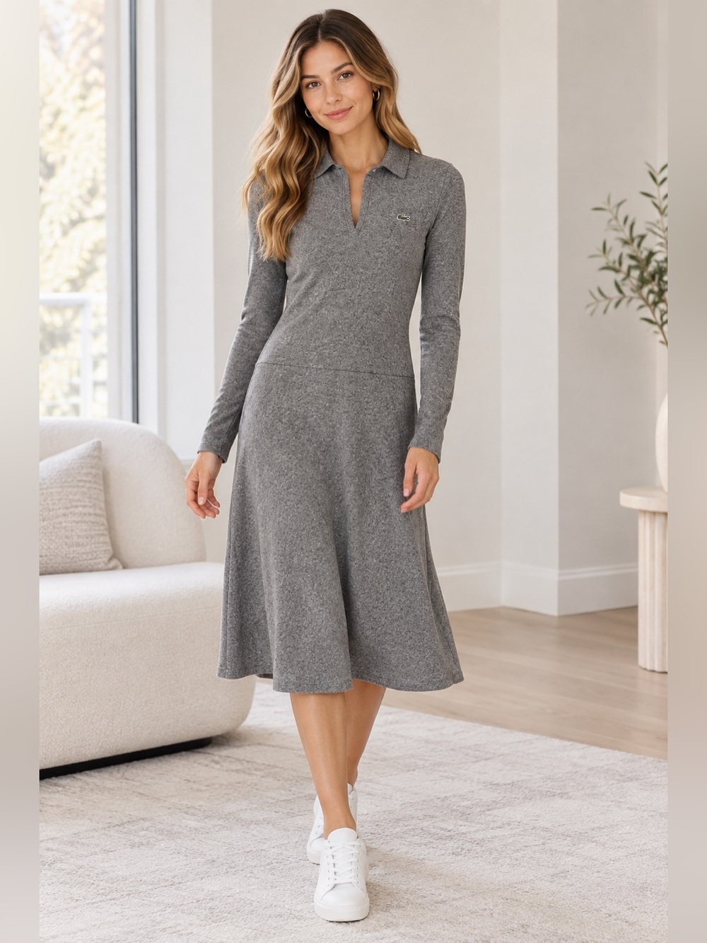 Lacoste long sleeve dress